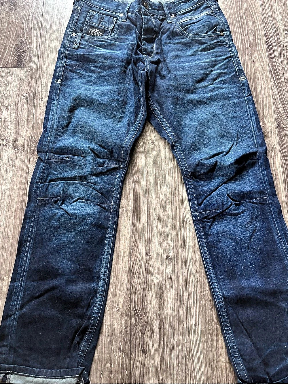 Jack and Jones Men's Boxy Loose Fit Blue Jeans